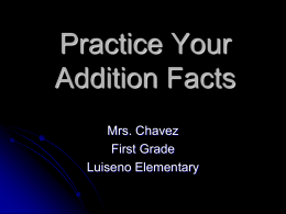 Practice Your Addition Facts
