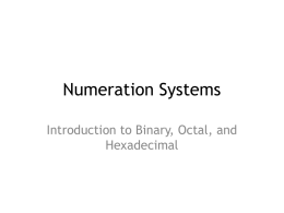 Numeration Systems