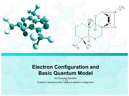 Module 2 Lesson 3 Electron configuration