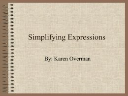 Simplifying Expressions with Real Numbers