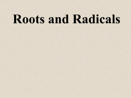 form 2- 24 roots and radicles - kcpe-kcse