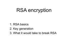 RSA Encryption