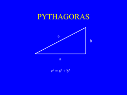Pythagoras, Thales, and Triangulation