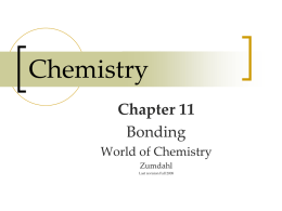 Chemical Bond - Cobb Learning