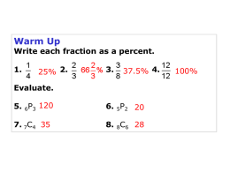 Theoretical _ Experimental Probability 1-3-13