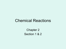 Chemical Reactions PowerPoint