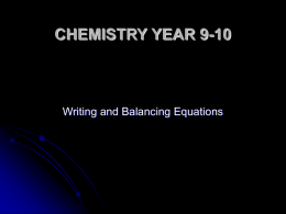 About writing chemical equations ppt