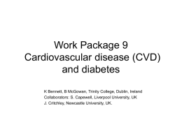 Data on CVD and diabetes by Kathleen Bennett - Dynamo-Hia