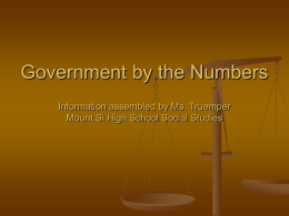 Government by the Numbers