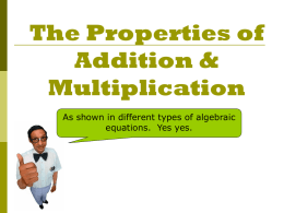 The Properties of Addition