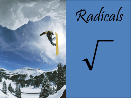 Module8_Lesson2_Simplify Radical Expressions Remediation