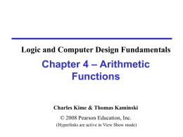 Chapter 2 - Part 1 - PPT - Mano & Kime - 2nd Ed