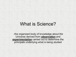 science skills and characteristics