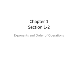 Chapter 1 Section 1-2