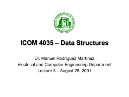 Lecture 3 - Electrical and Computer Engineering Department