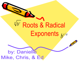 roots and radical exponents tutorial 7a
