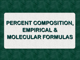 bond energies, empirical, & molecular formulas