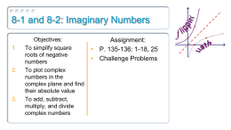 8 1 8 2 Imaginary Numbers