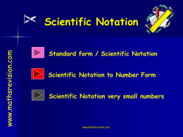 Nat 4 Scientific Notation