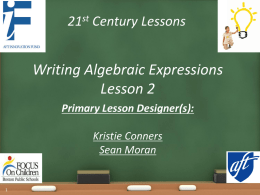 writing Algebraic expression 2 PPx