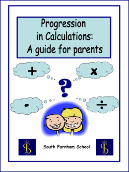 Progression in Calculations for Parents