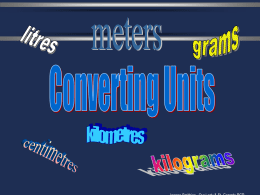 Conversion of Rates PPT