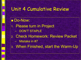 2015_Unit 4 Exam Review
