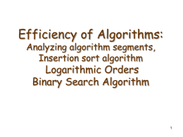 Efficiency of algorithms 2