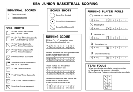 KBA Scoring - Keilor Village Junior Basketball Club