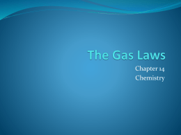 The Gas Laws - iss.k12.nc.us