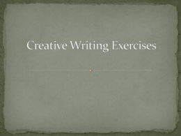 Short Creative Writing Prompts
