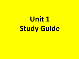 Review Unit 1 Questionsx