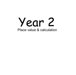 Y2 Curriculum - Northstead Primary School