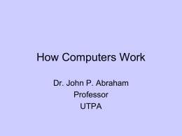 How Computers Work - UTRGV Faculty Web