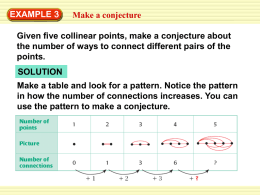 Make and test a conjecture about the sign of the
