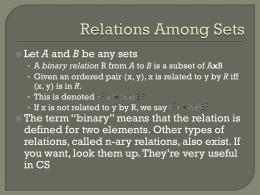 Relations/Functions Overview