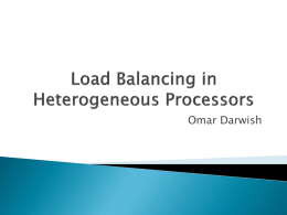 Load Balancing in Heterogeneous Processors