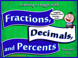 Converting Fractions to Decimals PPT