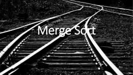 Merge Sort - Can You Compute?