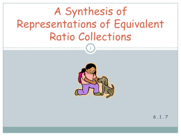 A Synthesis of Representations of Equivalent Ratio