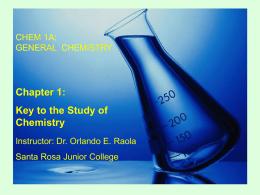 chem1a_ch01_lecture - Santa Rosa Junior College