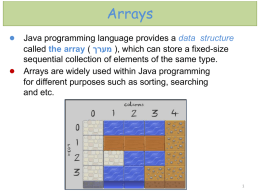 sorting algorithms in Java