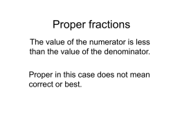 Fractions, Part 2 - University of Arizona Math