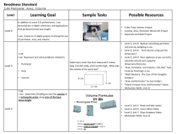 Level Learning Goal Sample Tasks Possible