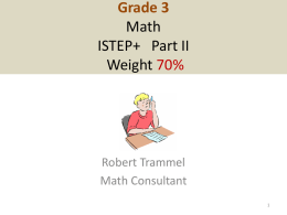 Grade 6 Math ISTEP+ Part II