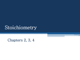 Stoichiometry - WordPress.com