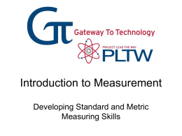 Introduction to English and Metric Measurement