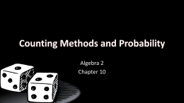 10 Counting Methods and Probabilityx