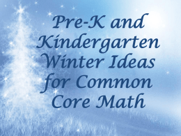 Winter Ideas for Common Core Mathx