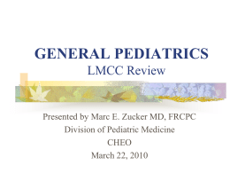 Pediatrics review - Dr. Zucker 2010_compressed